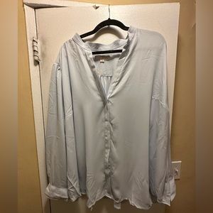 NWT Loft Plus Size 26 Light Blue Blouse